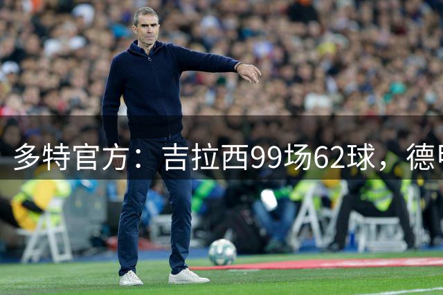 多特官方：吉拉西99场62球，德甲40球追平迪克尔